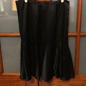 Calvin Klein black silk skirt